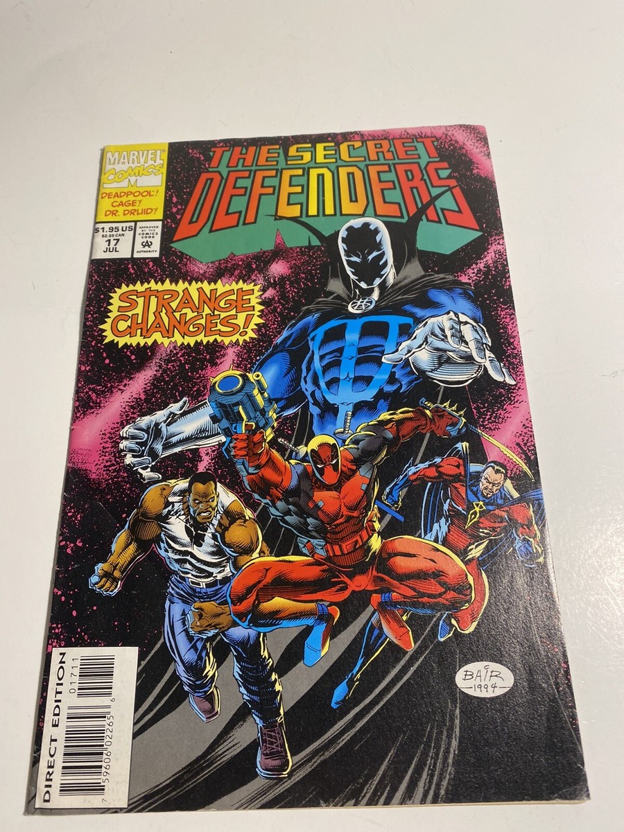 1994 vintage Marvel Comics The Secret Defenders #17 dead