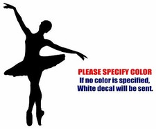 BALLERINA DANCER Graphic Die Cut decal sticker Car Truck Boat Window Bumper 7"