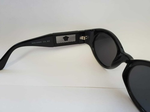 Rare Vintage 1990s Gianni Versace Black Sunglasses Mod. 619/m Col. 852 - Picture 5 of 6