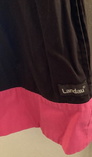Landau women’s scrub set of two, medium/medium petite, pink and coffee brown - Picture 5 of 13