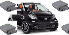 TELO COPRIAUTO TELATO FELPATO SMART FORTWO BRABUS CABRIO EXCLUSIVE CON ZIP GUIDA