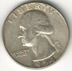 USA - 1954P - Washington ¼ $ - Silver Eagle - no mint mark - #15132RG