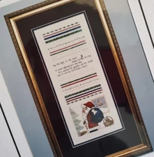 DKT Originals Santa's Sampler cross stitch pattern chart by Diane K. Tolle