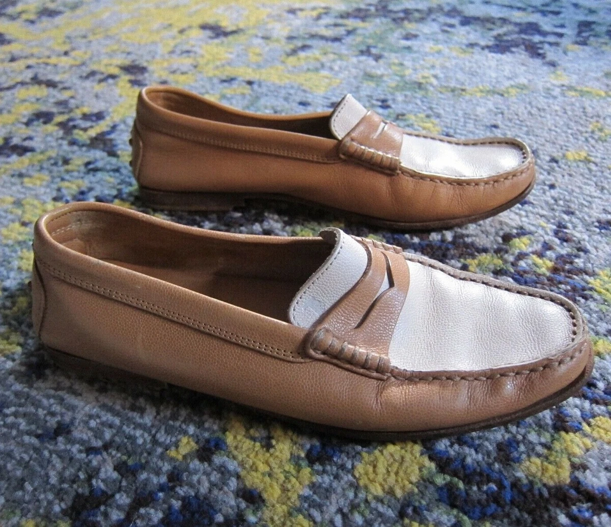 VINTAGE Shoes Loafer Driving Shoes Tan sz WOMENS 6 | eBay