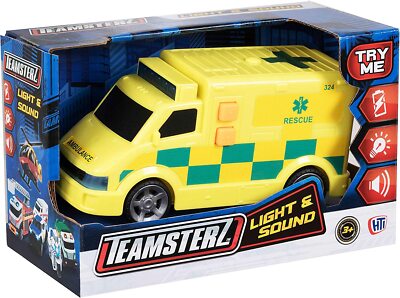 Teamsterz Licht & Ton Krankenwagen Notfall Einsatz Fahrzeug Kinder Jungen Spielzeug Geschenk