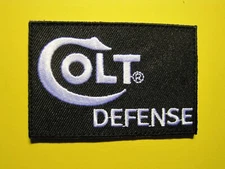 COLT DEFENSE FIREARMS LOGO HOOK BACK VEST PATCH 3 X 2 INCH GUN EMBLEM LOOK