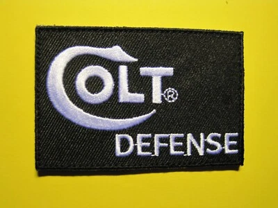 COLT DEFENSE FIREARMS LOGO HOOK BACK VEST PATCH 3 X 2 INCH GUN EMBLEM LOOK
