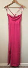Show Me Your Mumu Slip Dress Maxi Sz XL Winslet Pink Slit Barbiecore New $184