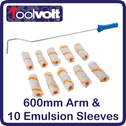 Mini Roller Frame, Long Reach, Paint Behind Radiators, 600mm + Emulsion Sleeves eBay