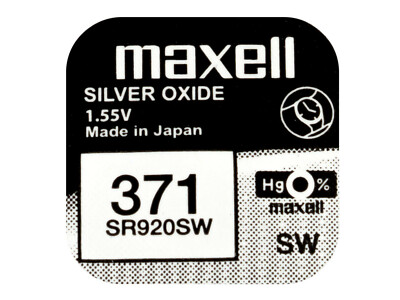 5 Pilas Sr920sw 371 Óxido De Plata 1.55v Maxell Reloj Alarma | Cuotas Sin Interés - Foto 11