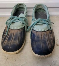 L.L. Bean Maine Hunting Shoe Gumshoe Duck Low Boots Size 9 M Women s Made in USA