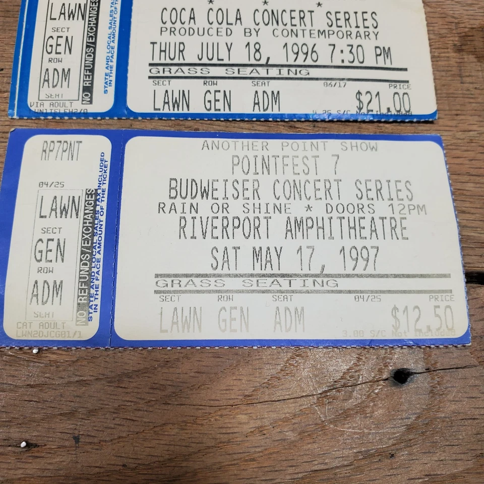 Lote de ingressos para shows POINTFEST 7 8 Gravity Kills U2 OZZY Osbourne Beastie Boys - Imagem 2 de 4