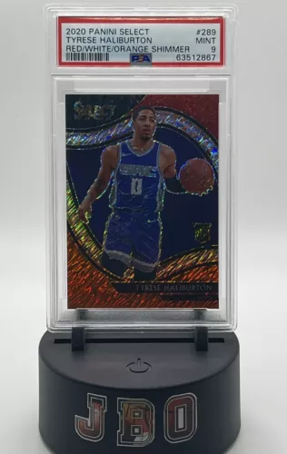 2020 Select Tyrese Haliburton Courtside Red White Orange Shimmer RC (PSA 9)