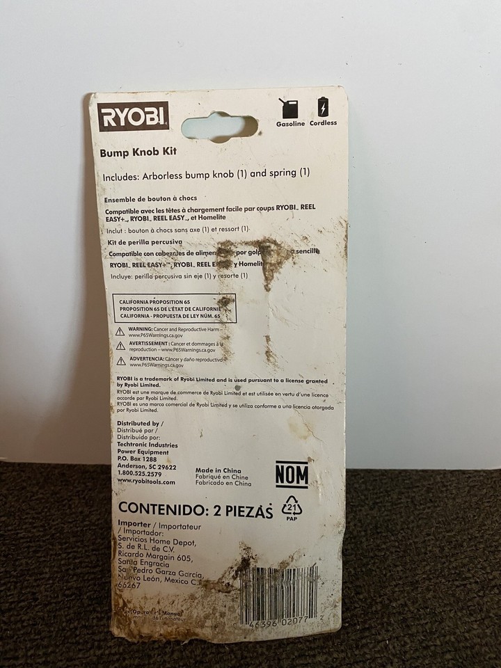 RYOBI Homelite AC05ABK Replacement Bump Knob kit Reel Easy Trimmer Head