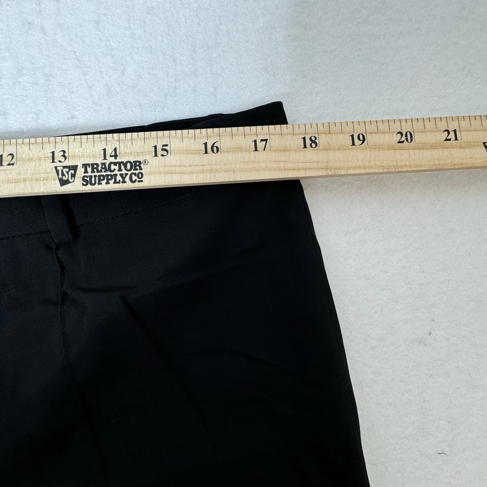 Pantalones Ralph Lauren Black Label para mujer 14 pantalones negros de lana de pierna ancha Foto 4 de 4