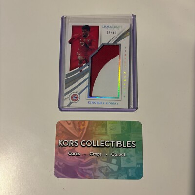 Bayern KINGSLEY COMAN PLAYER WORN PATCH 15/49 - 2021 PANINI IMMACULATE MUNICH