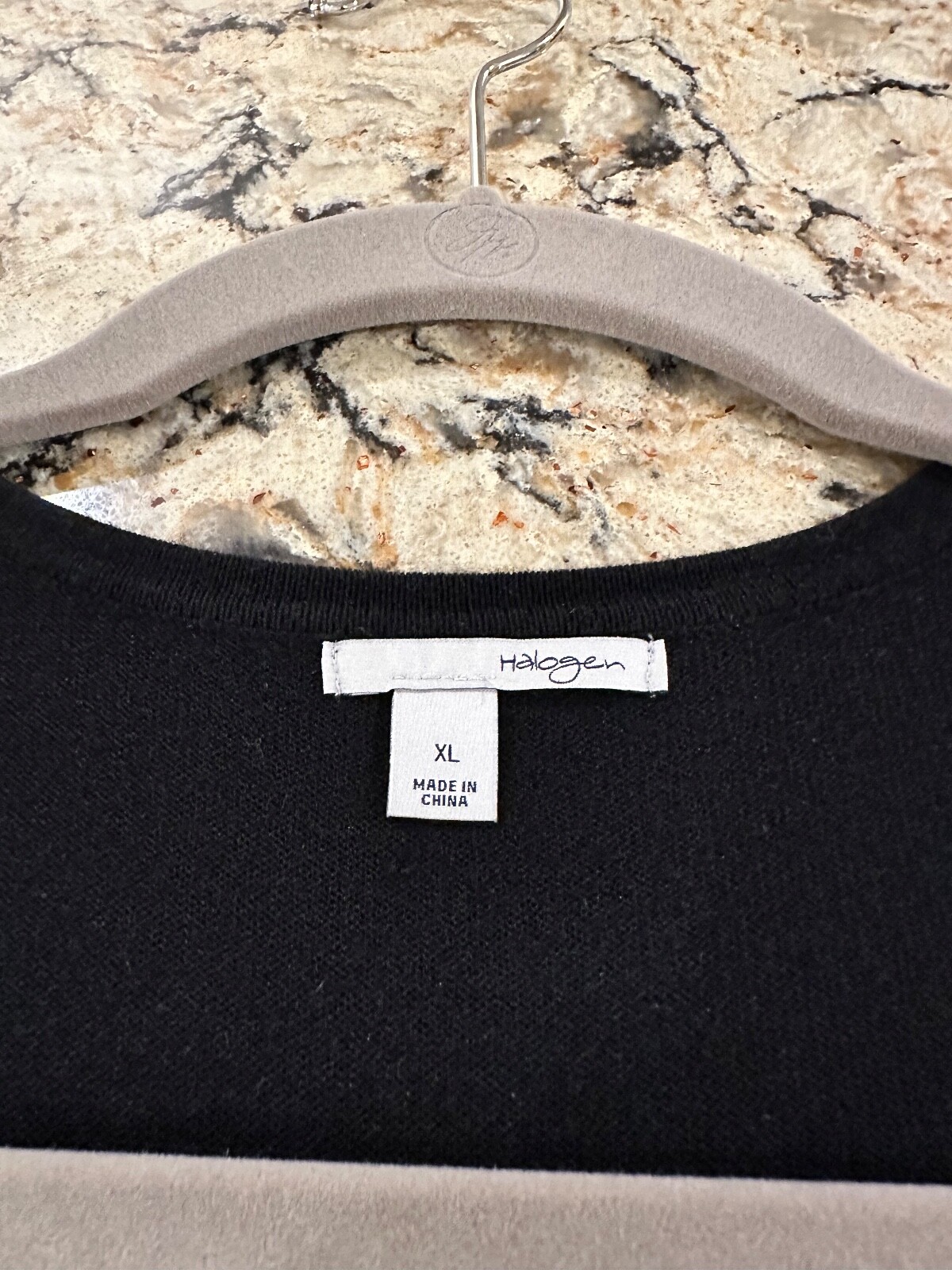 Halogen Deep Black Button Down Bracelet Length Ca… - image 3