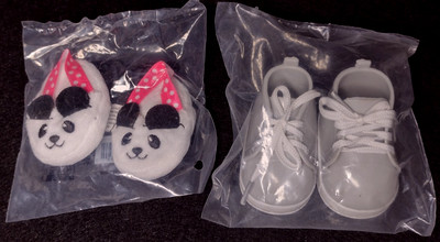 My Life As Gray Lifted Sneakers & Panda Platform Slippers for 18'' MLA Doll