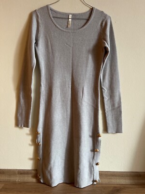 Strickkleid LJVE SRL Gr.S Beige