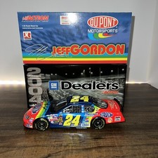 Jeff Gordon 2004 24 Dupont Retro Rainbow Monte Carlo Action NASCAR 1/24 SIGNED