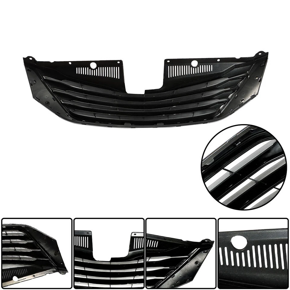 Parrilla delantera parachoques superior para Toyota Sienna Mini 2011-2014 repuesto cromado Foto 3 de 4