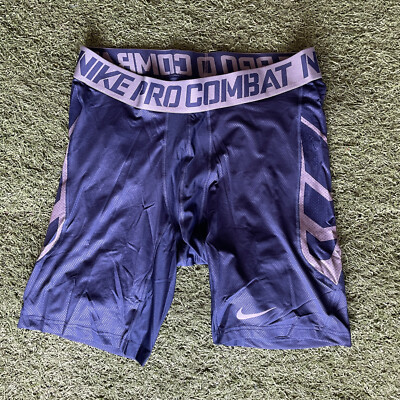 NEW Nike Pro Combat Football Compression Shorts Navy Blue 2XL 3XL