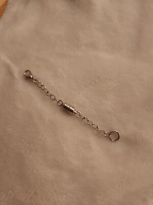 Necklace Extender Quick Easy Connect Silver Adds 3''