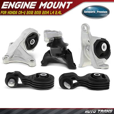 5x Engine Motor & Transmission Mount for Honda CR-V 2012-2014 L4 2.4L Automatic