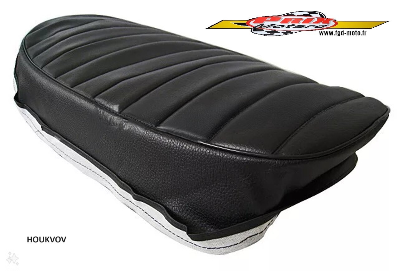 Housse de selle Kawasaki 400 KH 1976 1977 1978 en skaï noir