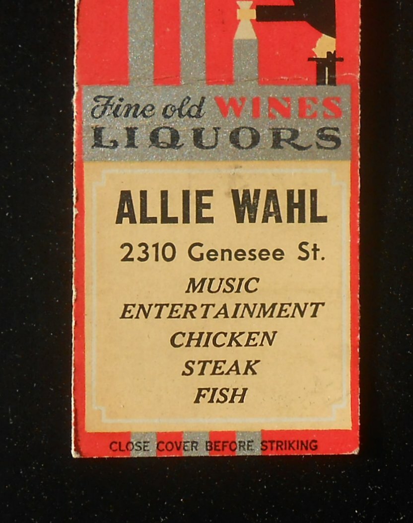 1940s Allie Wahl Music Chicken Offer Cigarette Vending Machine Co. Buffalo  NY MB