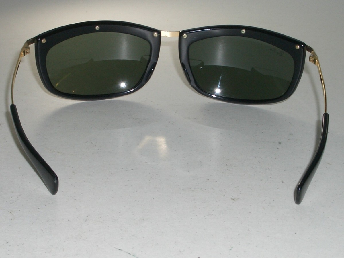 BAUSCH & LOMB RAY BAN L1000 GOLD/BLACK EBONY CRYSTAL OLYMPIAN