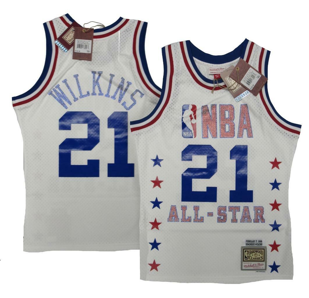 1988 All-Star Dominique Wilkins Hawks Mens Mitchell & Ness
