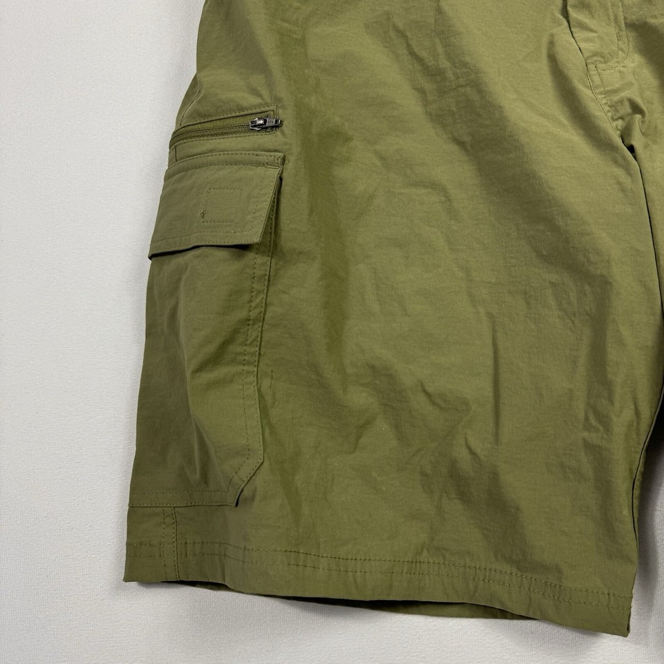 Orvis Men’s Tech Cargo Shorts 9" Inseam Stretch Outdoor Trail Green Sz