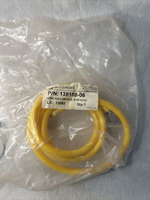Medical Gas AIR Hose Assembly, Medaes  AIR .PB QC/DISS N +N.6 P/N 139109-06