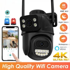 8MP 4K Wifi Security Camera HD Outdoor Surveillance Auto Tracking Night Vision