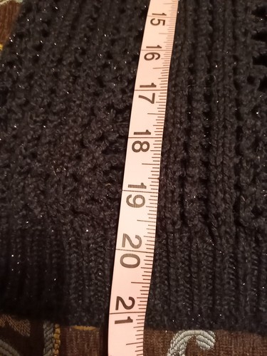 Hollister Long Sleeve Crochet Open Knit Black Cover Up Sweater Shirt Size S - Picture 6 of 16