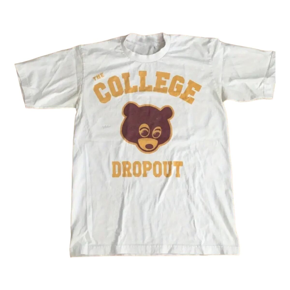 Kanye West College Dropout Album Tee T-Shirt White Hip Hop Kanye West College Dropout Album Tee T-Shirt White Hip Hop