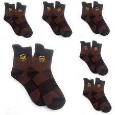 UPS Socks High Ankle 6 Pairs All Sizes