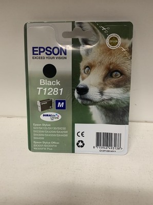Original Epson T1281 C13T12814011 Tintenpatrone schwarz Fuchs S22 SX 230 235 420