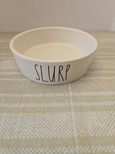 Rae Dunn White "SLURP" Cat Dish
