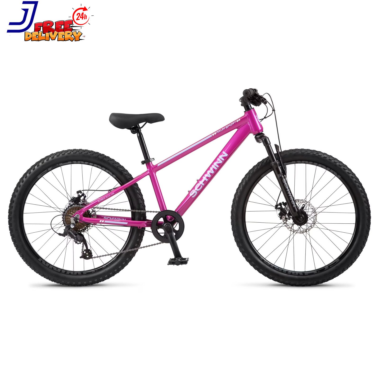 Axum Sport Youth Unisex 24 In. Mountain Bike Pink FREE SHIPPING