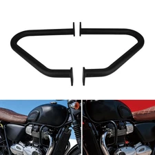 Black Highway Engine Guard Crash Bars For Triumph Bonneville T100 T120 Black