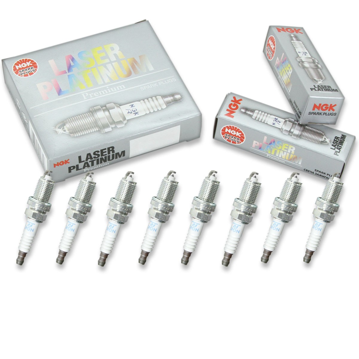 8 pcs NGK Laser Platinum Spark Plugs for 1998-2007 Lexus LX470 4.7L V8 - du