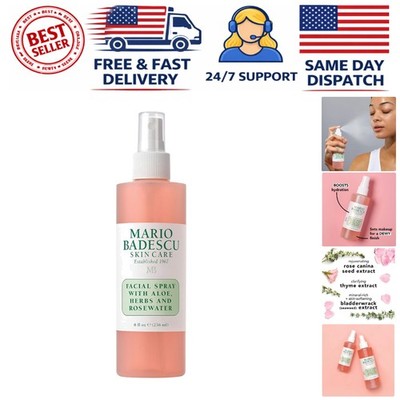 8oz Hydrating Rose Water Spray with Aloe & Herbs - All Skin Types Facial Mist