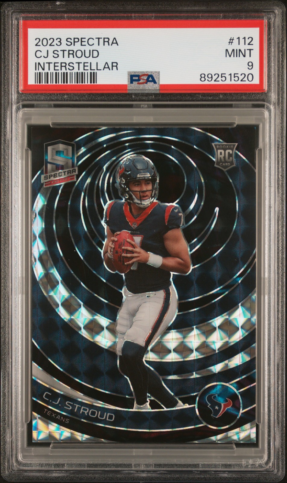 2023 PANINI SPECTRA INTERSTELLAR #112 CJ STROUD 51/60 PSA 9