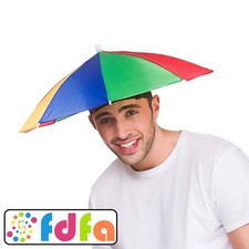 Wicked Novelty Umbrella Hat Pride Festivals Adults Mens Ladies Fancy Dress
