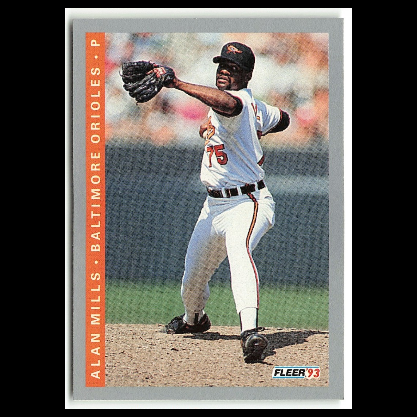 【中古】「非常に良い」ＭＬＢシリーズ１１　ウラジミール・ゲレーロ　アナハイム・エンジェルス Alan Mills #171 1993 Fleer Baltimore Orioles Baseball Card MLB NM