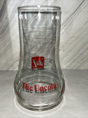 7UP Upside Down Glass  The Uncola Coca Cola 7-Up 1970s Vintage Glass 16oz 6 Tall