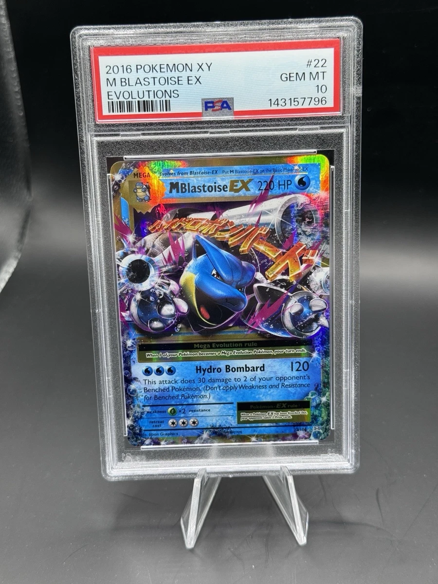 Blastoise Pokémon TCG Grade 10 Evolutions Individual Collectible