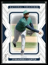 Jurrangelo Cijntje 2025 Panini National Treasures #28 Holo Seattle Mariners